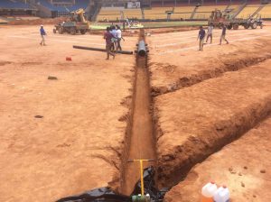 Sports field drainage